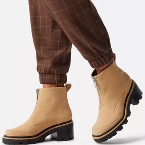 Sorel Joan Now Zip Boots Tan Women’s 8